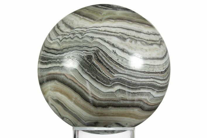 Polished Zebra Calcite Sphere - Mexico #354217
